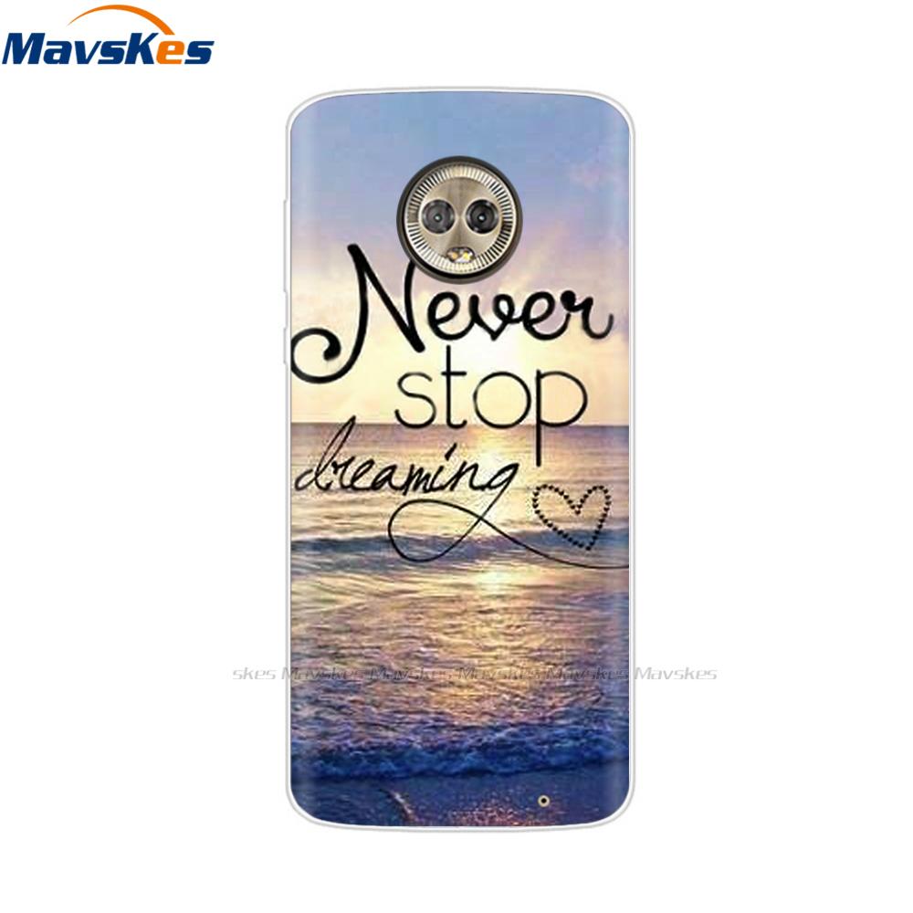 Silicon Case For Moto G6 Plus Case Full Protection Soft Tpu Back Cover On For Motorola MotoG6 G6 Play Bumper Phone Shell Coque