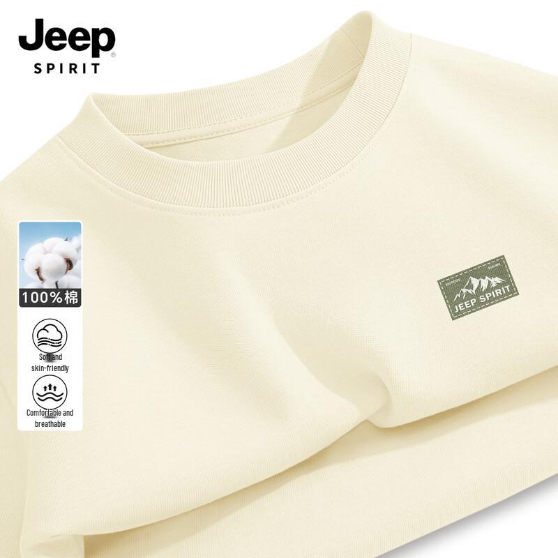 JEEP SPIRIT Men's Pure Cotton Long Sleeve T-Shirt