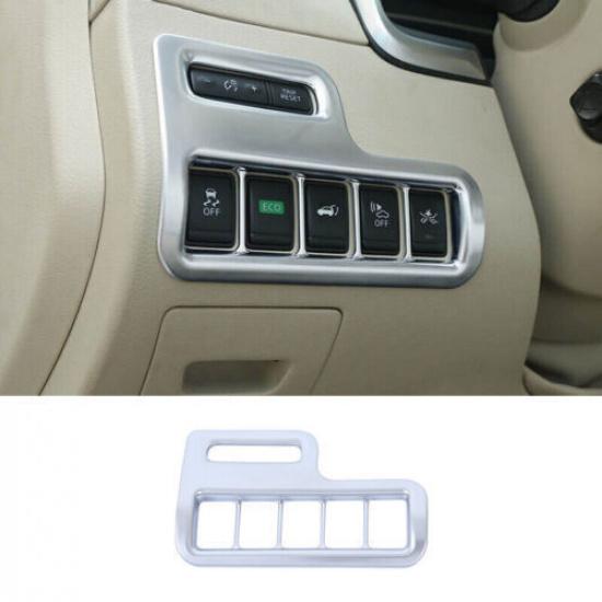 Silver Matte Headlight Switch Control Frame Trim Fit For Nissan Murano 2015-