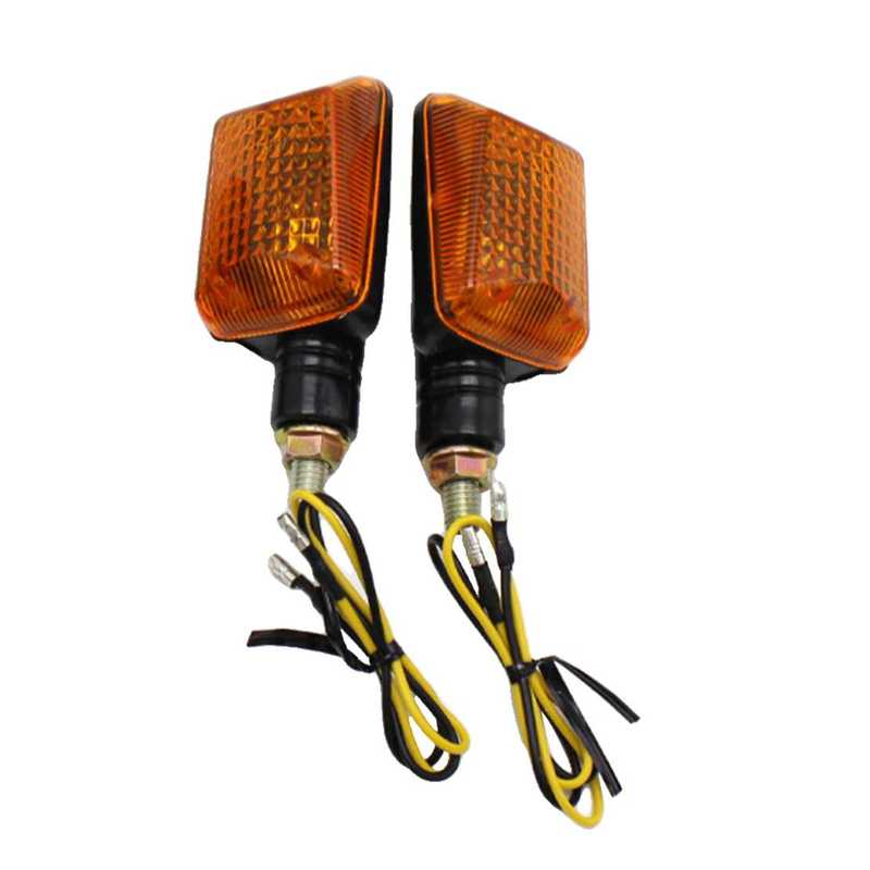 2Pcs Amber LED Turn Signal Indicator Amber Light Daytime Running Lamp for Motorcycle Bike