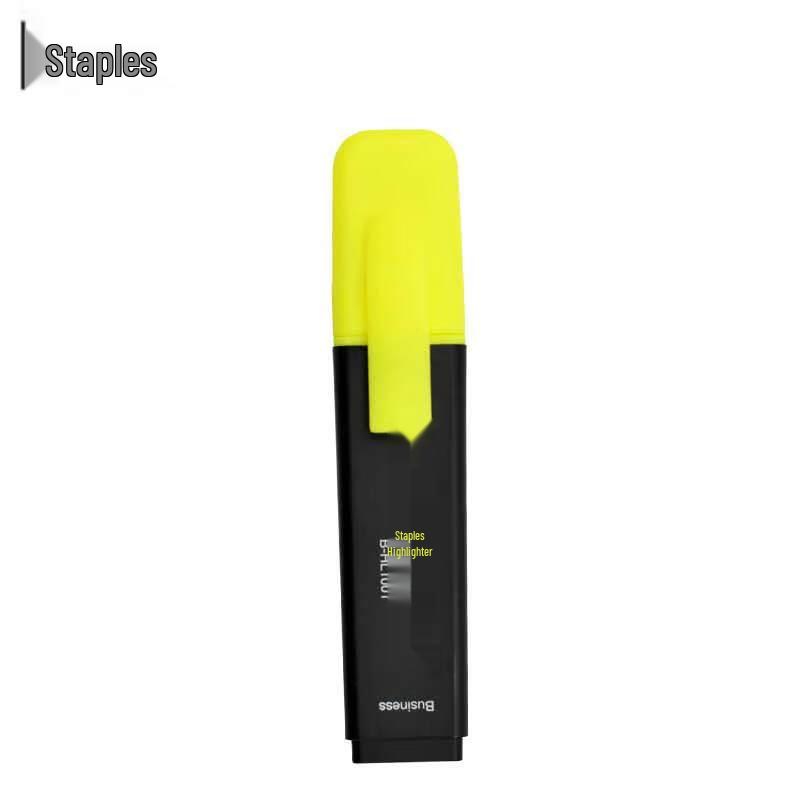 Staples B-HL1001 Fluorescent Yellow Highlighter флуоресцентный желтый