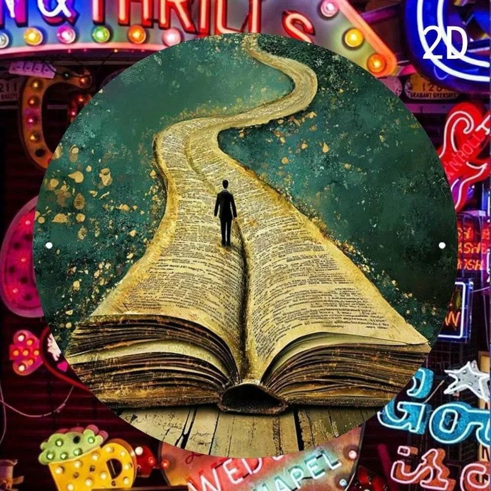 Steel Plate Wall Art Decor Modern Metal Painting Home Bar Cafe Decoration 20x20 разноцветный