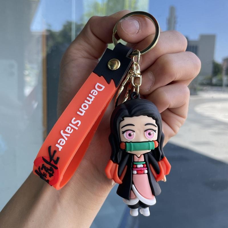 Keychain  Anime Cartoon Figure Car Key Chain Bag Hanging Pendant Toy Gift for Kids Children
