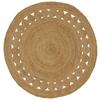 Area Rug Natural Ø 120 Cm Jute