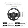Pour Subaru Brz Wrx Xv Ascent Forester Outback Impreza Legacy Housse de Volant Ultra-fine Antidérapante en Cuir Fibre de Carbone