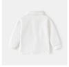 Children's 2024 Long-Sleeve Polo Shirt: Thickened Lapel Korean-Style Top for Boys - Autumn Collection.