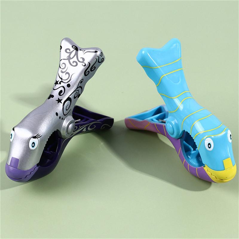 Plastic Beach Towels Clips For Sunbeds Sun Lounger Animal Decorative Clothes Pegs Pins Large Size Drying Racks Retaining Clip