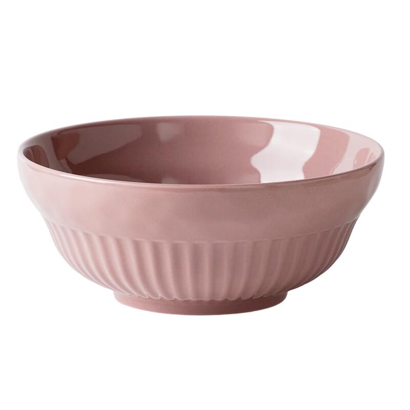 

LISM Half-Stripe Ins Style Ceramic Breakfast Soup Bowl