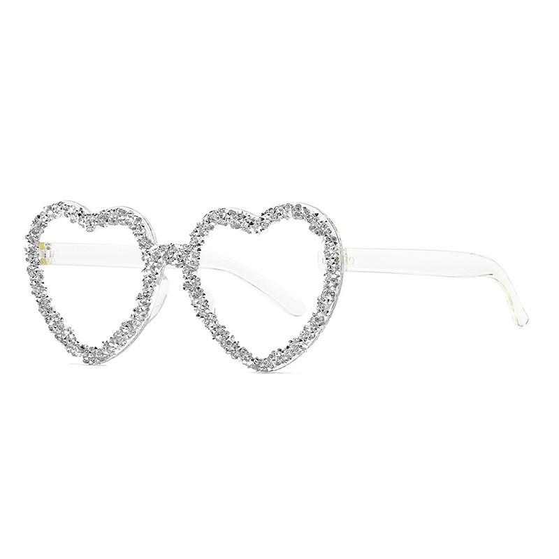 

Heart Shaped Sunglasses With Protection For Fashionable Outdoor Events білий
