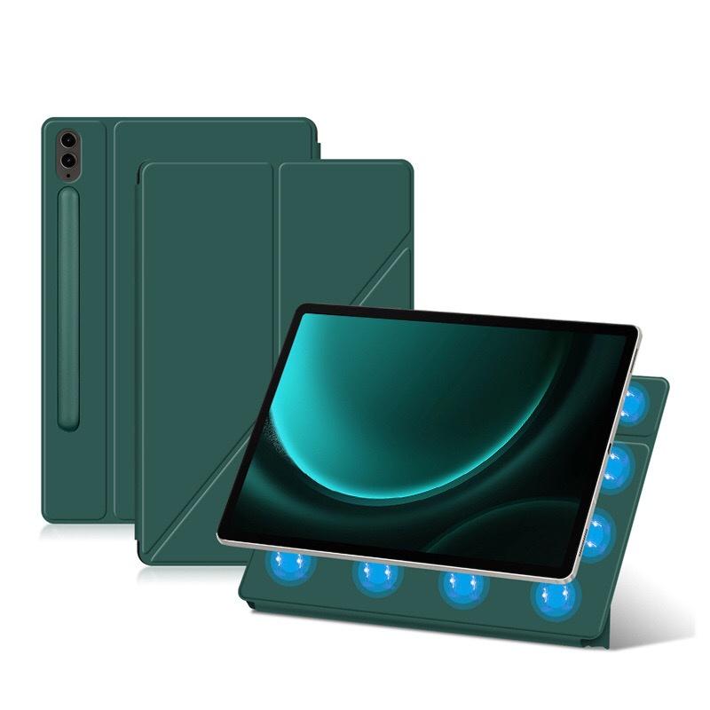 Magnetický adsorpční kryt s vícenásobným skládacím stojánkem pro Samsung Galaxy Tab S9 FE Plus S8 Ultra S7 11 12,4 14,6palcový obal na chytrý tablet