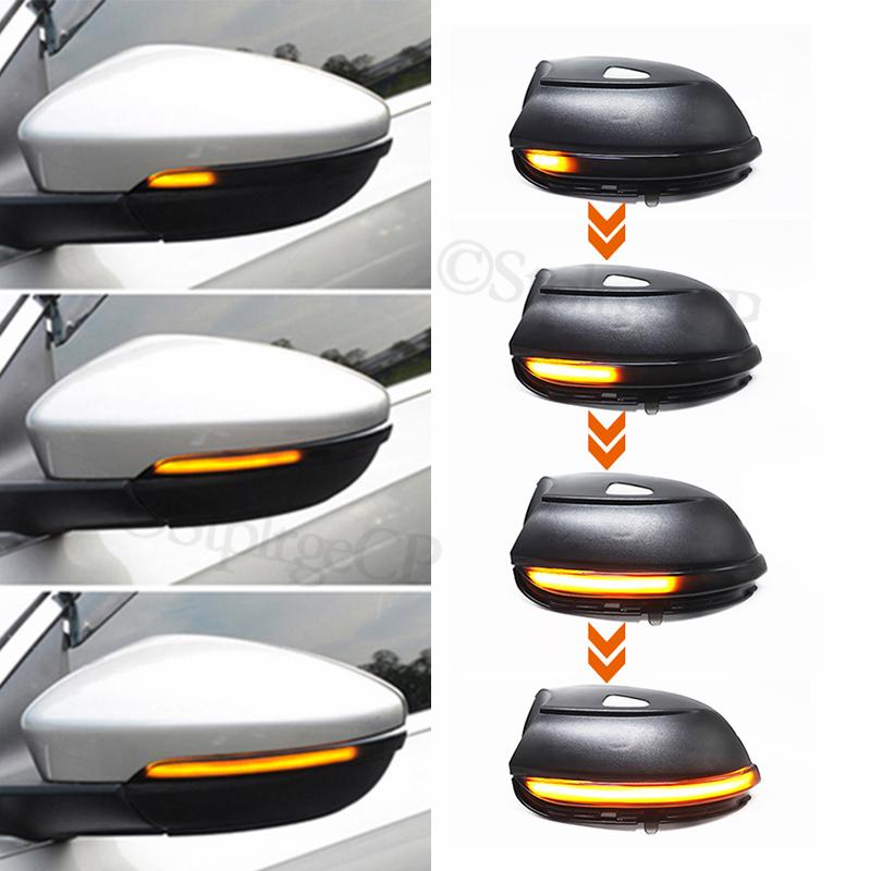 

For Volkswagen VW CC 2009 2010 2011 2012 2013 2014 2015-2018 Dynamic flashing water light LED rearview mirror turn signal