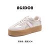 Augustine retro German training shoes women's 2025 new autumn platform Forrest Gump board shoes casual sports white shoes