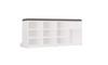 Open Shoe Cabinet Tallin White