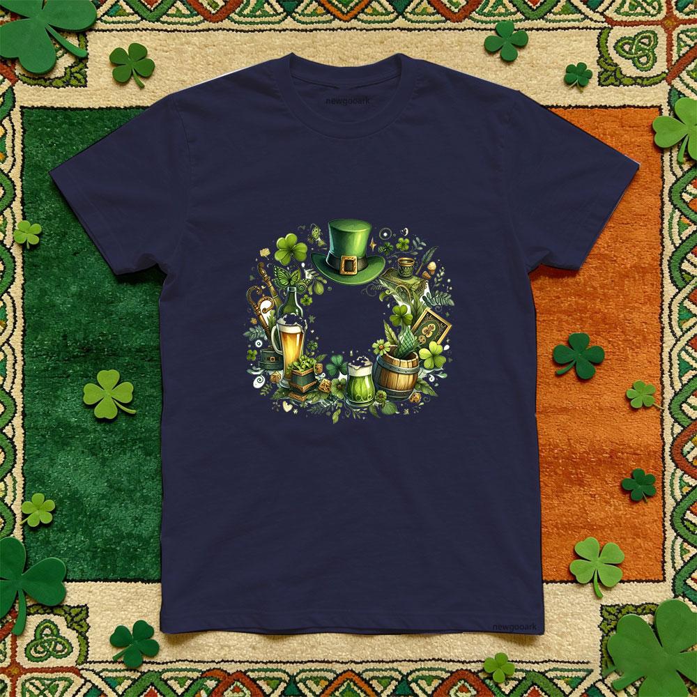 

Saint Patrick lucky Irish green t shirt man cotton Casual funny festival printed T shirt Retro Unisex Adult Party tee 4XL