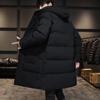 Men's Hooded Jacket Black Fashion Winter Jacket Men Clothing Parka Men Thick Warm Long Coats