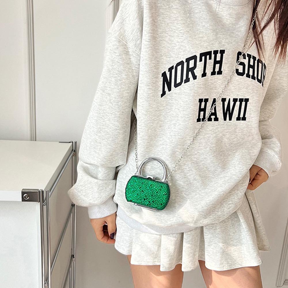Elegant Evening Clutch Bag Korean Style Mini Banquet Chain Bag Chic Mini Crossbody Bag  Party