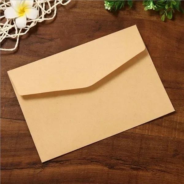 10 Pcs Black White Kraft Paper Envelopes Blank Vintage European Style for Card Postcard Gift Korean Printing Stationery