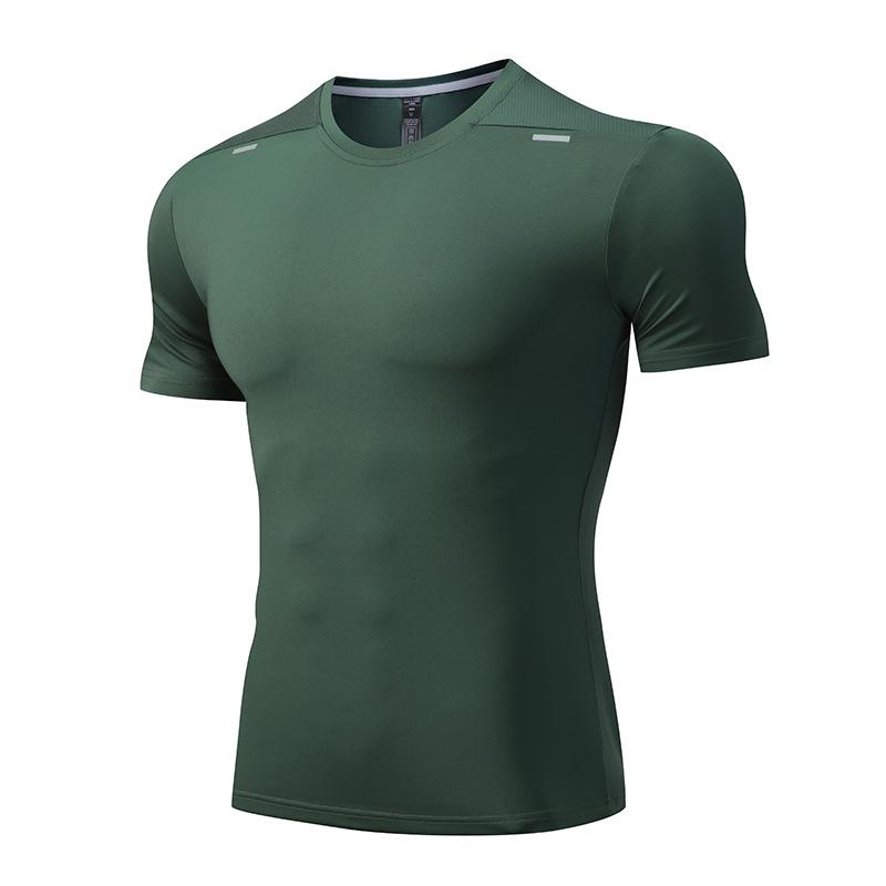 Lulu Men's Quick-Dry Sports T-Shirt - Elastic, Breathable, Large Size, Round Neck, Short Sleeve, Custom Logo.