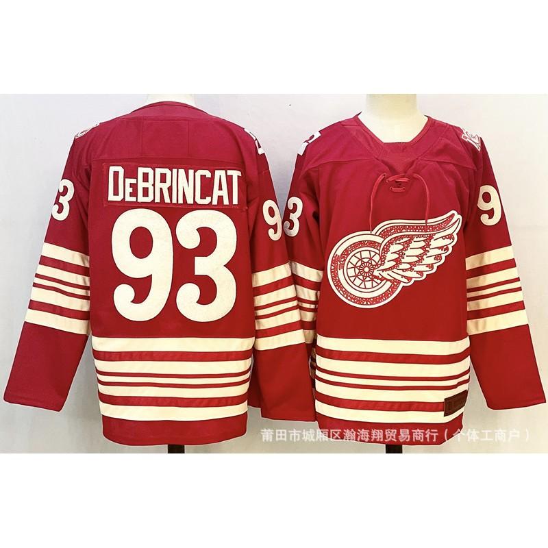 Herren Detroit Red Wings Eishockey Trikot 88 13 53 23 91 Gestickt Fanartikel Wintersport Spiel im Freien