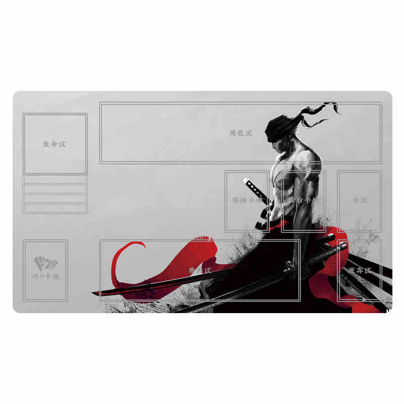 One Piece TCG Playmat with Zones Straw Hat Crew Anime Card Mat Waterproof Aesthetic Office Pad