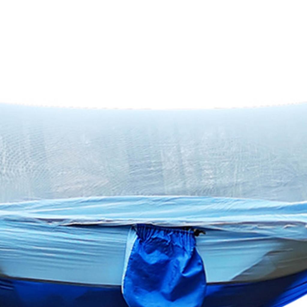 Camping Hammock with Net 210T Nylon Taffeta Automatic Quick Opening Hammock Tent for Outdoor 260x140cm 102x55in Light