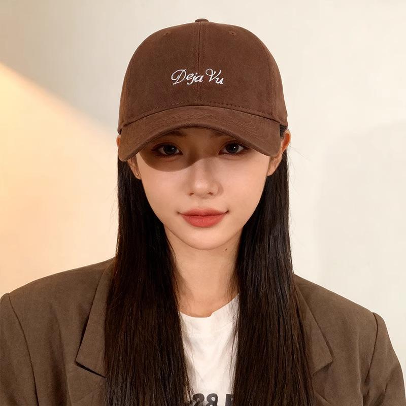 Fashion Hat Baseball Cap Children's Large Head Circumference Wide Brim Peaked Cap Spring and Autumn New Trendy Brand Letter Soft Top Sunshade Sunscree