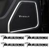 2/4Pcs Car Aluminum Badge Car Audio Decorate Sticker Accessories For Model 3 Model S X Model Y Roadster SpaceX Cybertruck