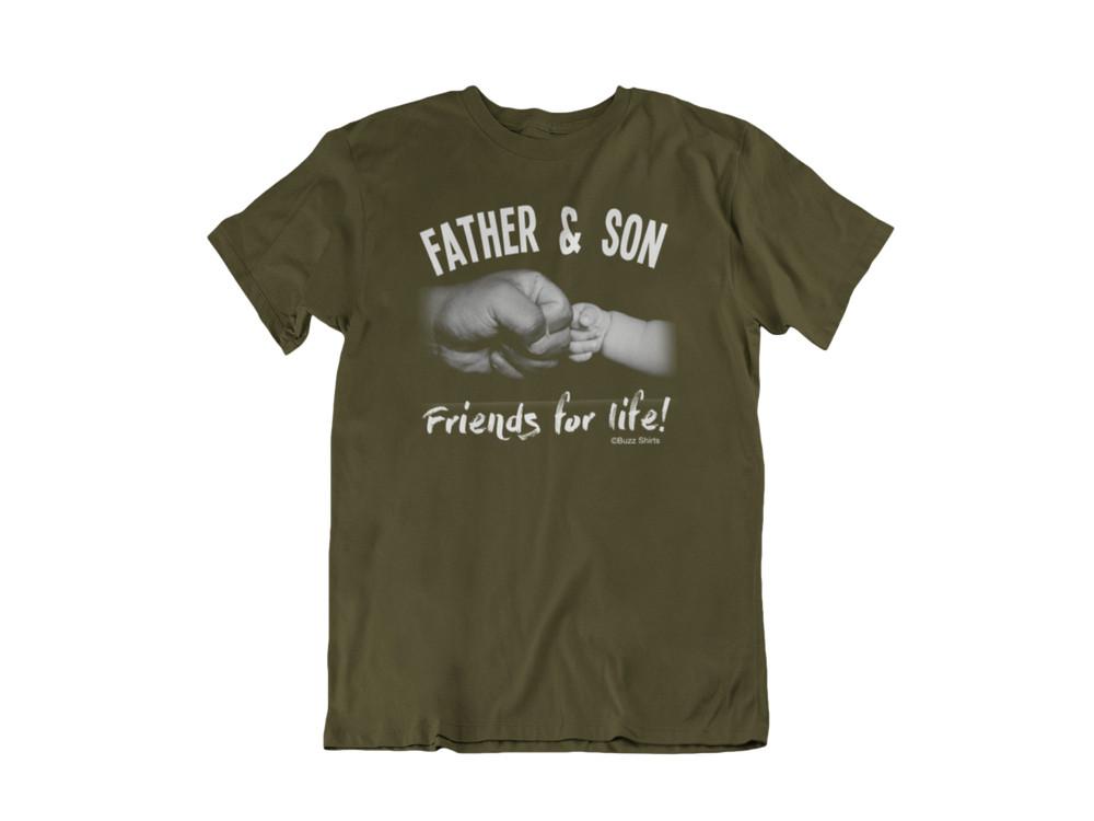 

Father and Son FRIENDS FOR LIFE Christmas T-Shirt Mens Gift For Dad Daddy Xmas Top S