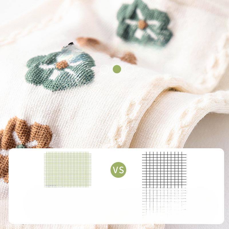 Women's Short Socks, Spring and Autumn Cotton Socks, Boneless, Deodorizing, Sweat-absorbing, Shallow Sports Socks, Summer Thin Boat Socks