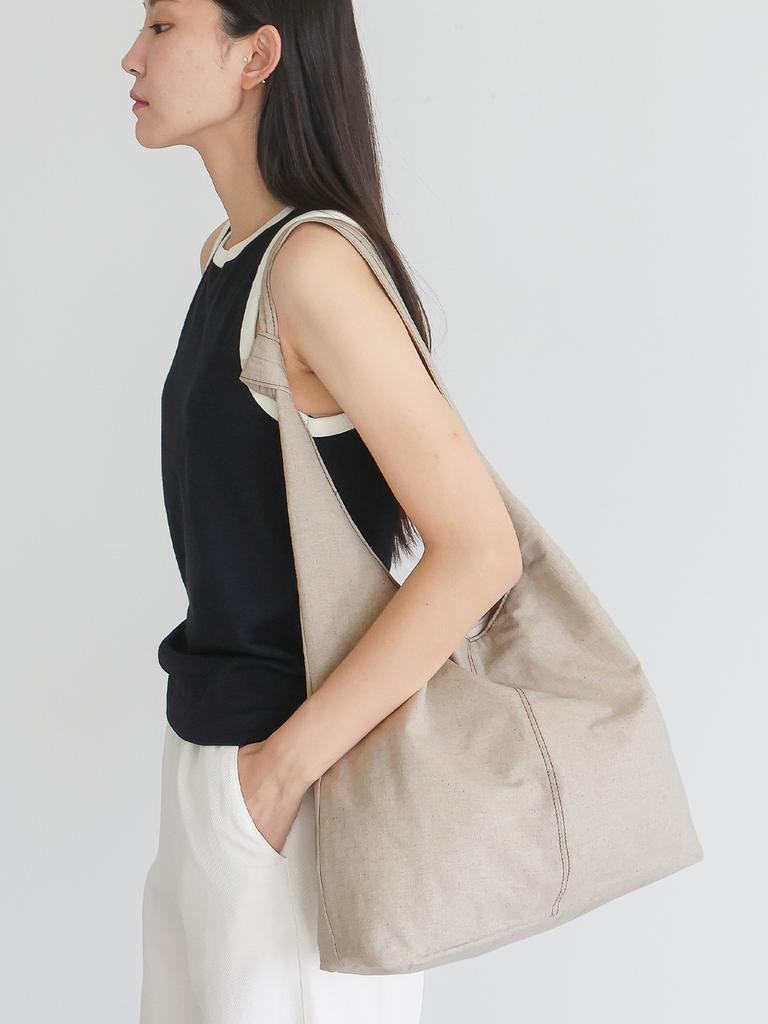 Kylian Sia Linen 2-Color Sia Linen Hobo Bag