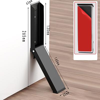 Door Stoppers Pedal Kick Down Door Stop Self Adhesive Door Holder No Drilling Door Stoppers Stainless Steel Anti-Slip Doorstop