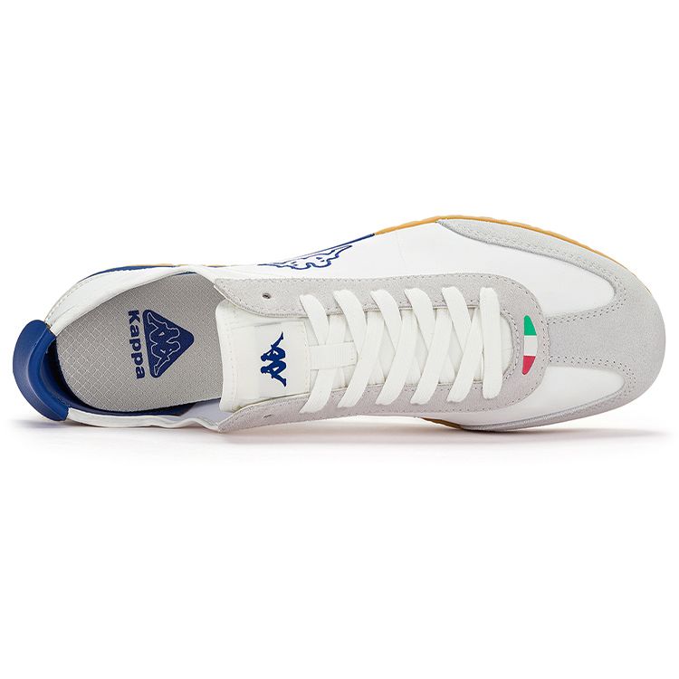 Kappa Fabric Synthetic Leather Sports Lightweight Travel Shoes Unisex Sneakers White Blue K0DX5BB02-012A