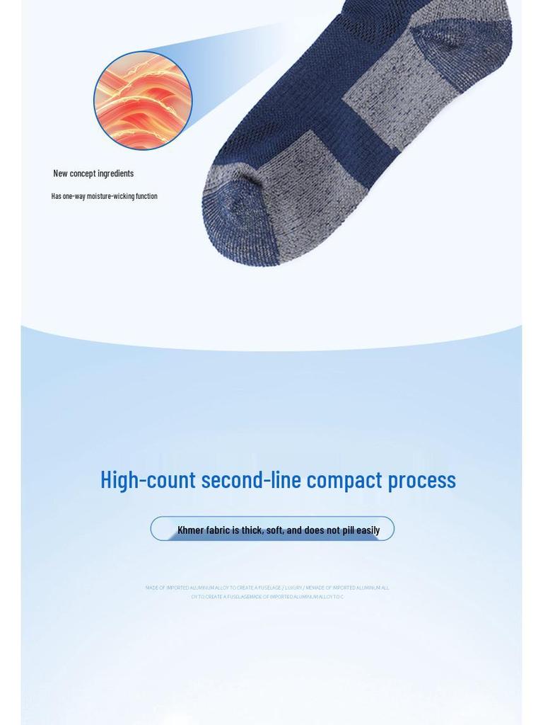 Unisex Merino Wool Mid-Calf Ski Socks - Autumn/Winter Cashmere Sports Socks