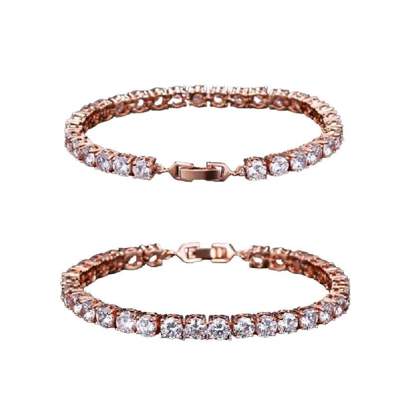 Modisches Kupferarmband im koreanischen Stil mit geometrischen Elementen für Damen