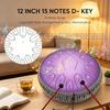 Musfunny Slit Drum Tongue Drum 15 Notes 12 Steel Tongue Drum Inch