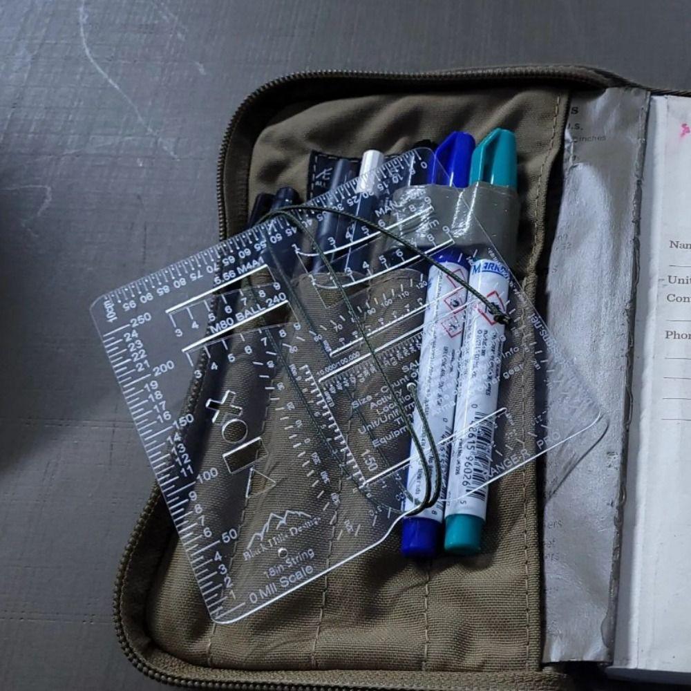 Hunting Ruler Range Finder Card Square Auxiliary Rangefinder for Outdoor Hunting Supplies