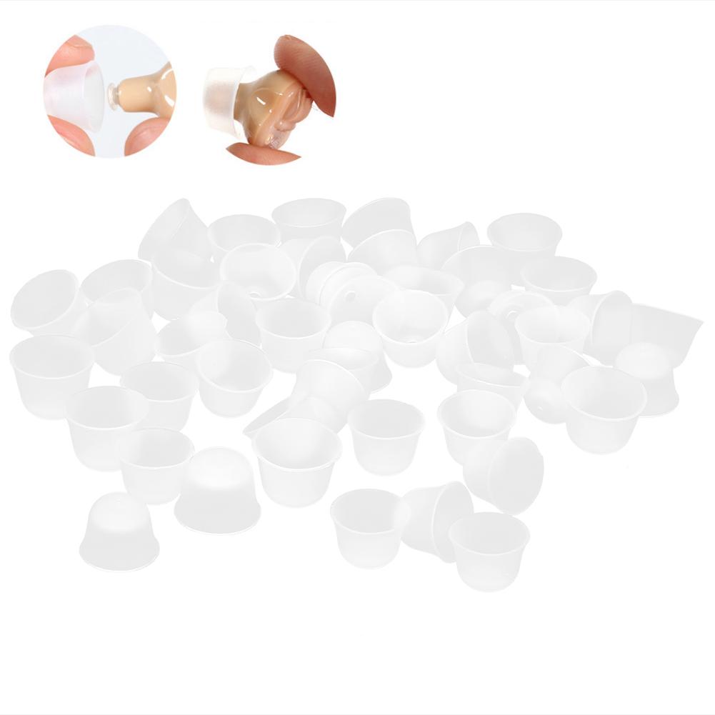 50pcs Silicone Earplugs Noise Cancelling Reusable Hearing Protection Waterproof Ear Plugs