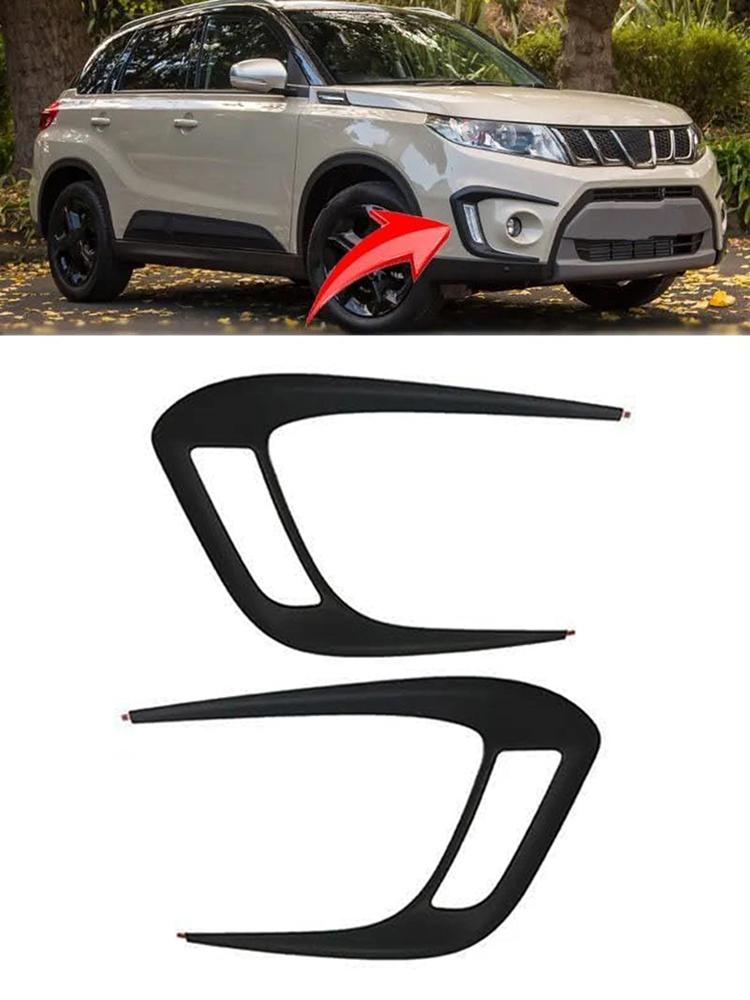 Fog Lamp Frame Cover Car Front Fog Light Grille Front Fog Light Cover Bezel Grille for Suzuki Vitara 2016 2017 2018 2019 2020