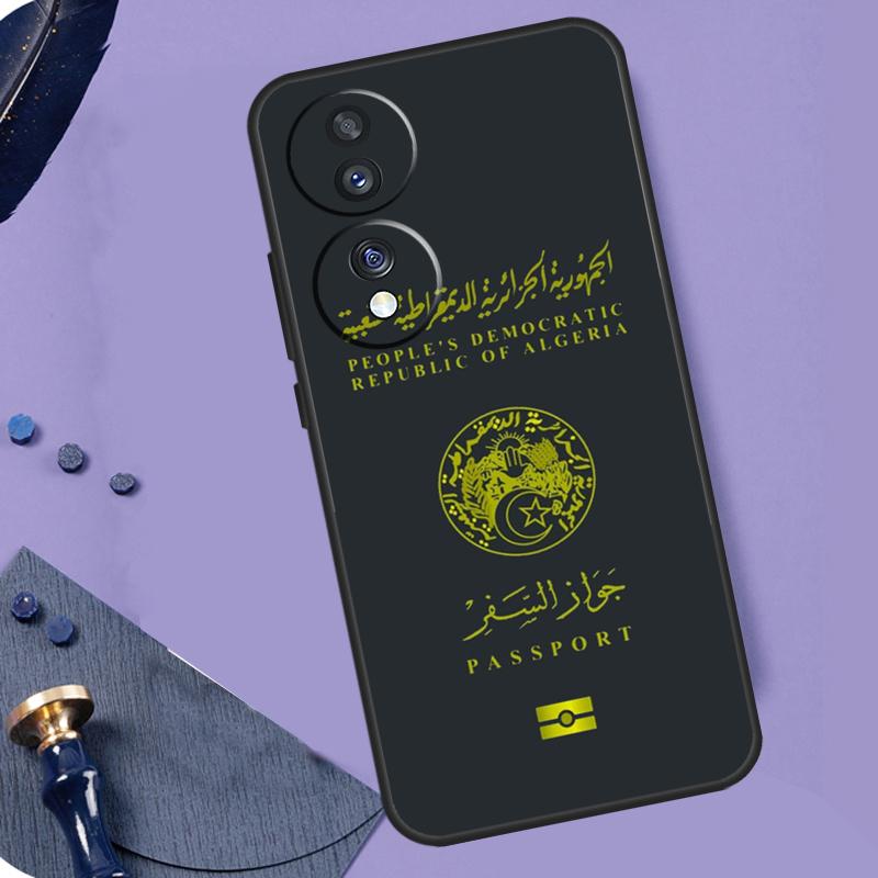 Algerian Passport Case For Honor Magic 6 Pro Magic 5 Lite 50 70 90 Lite X6 X7 X8 X9 X6a X7a X8a X9a X8b X9b