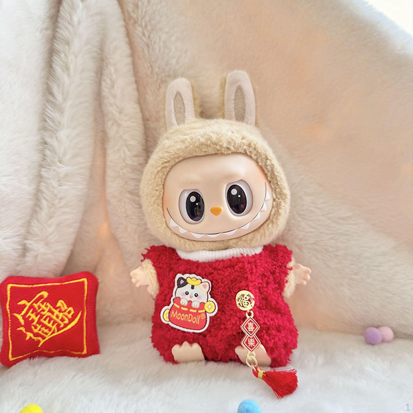 

Плюшевая кукольная одежда для 15 см Стильные мягкие аксессуары Наряд комбинезон jumpsuit