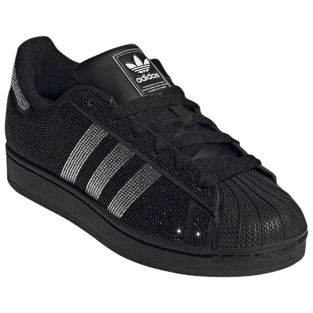 adidas Originals Superstar II W Core Black Silver Metallic Off White Women's Shoes IH4200