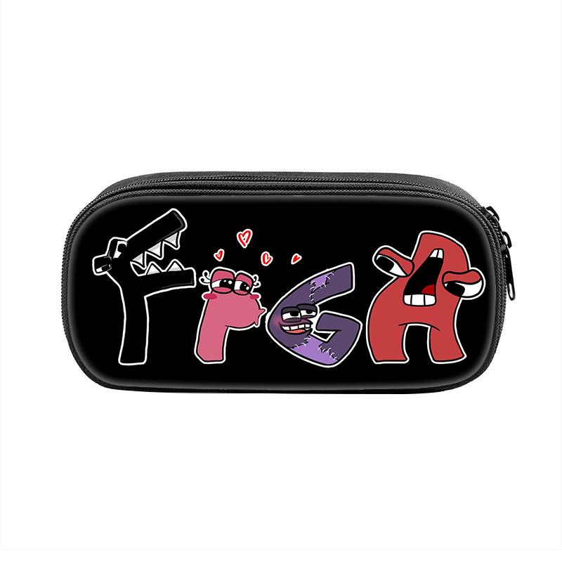 Game Alphabet Lore Cases Fun Cartoon Anime Pen Box Bag for Student Big Capacity School Supplies Zipper Pencilcases