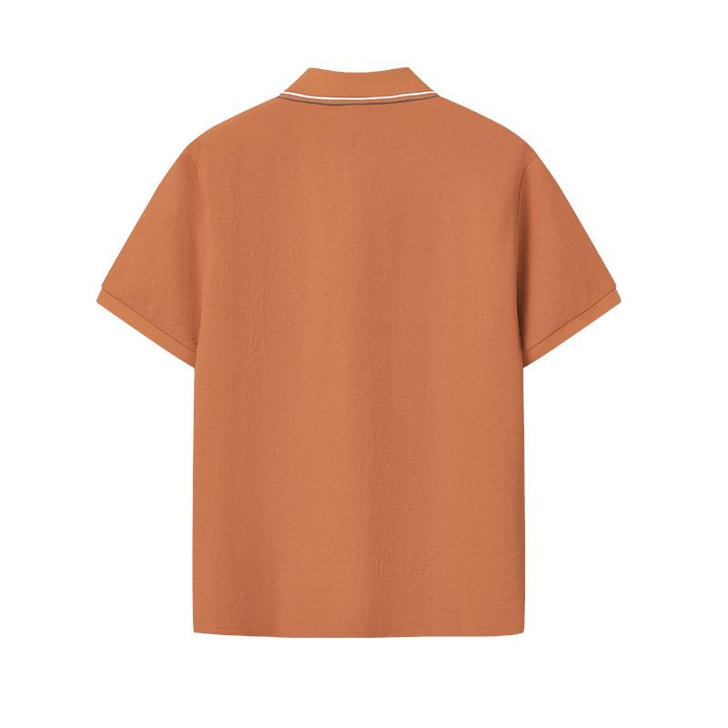 Fila F.C. Fashion Classic Minimalist Retro Casual Comfortable Versatile Cool Feeling Knitted Short Sleeve Polo Shirt Men Tops F11M621102FWI