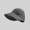 Sun Hat Adjustable Back Buckle Extended Brim Hollow Top Design Ponytail Hat Summer Outdoor Activities Sun Protection Hat