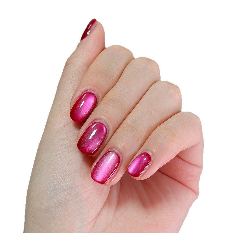 Dragon Fruit Crystal Cat Eye Nail Art Stickers - Advanced Whitening Removable Decals