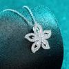 Moissanite Woman Pendant Sier Necklace For Women Chains Party Bridal Fine Jewelry 925sterling Silver Necklace