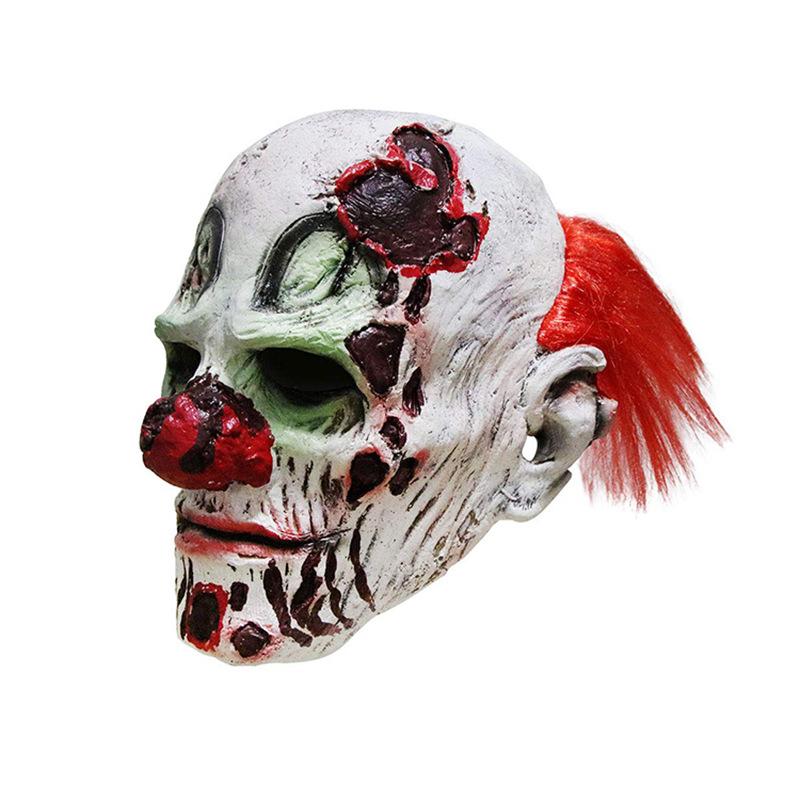 Best-selling Halloween Horror Zombie Clown Mask Party Costume Prop Latex Skull Mask