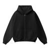 Felpa con cappuccio da uomo con zip colorata Giacca invernale casual