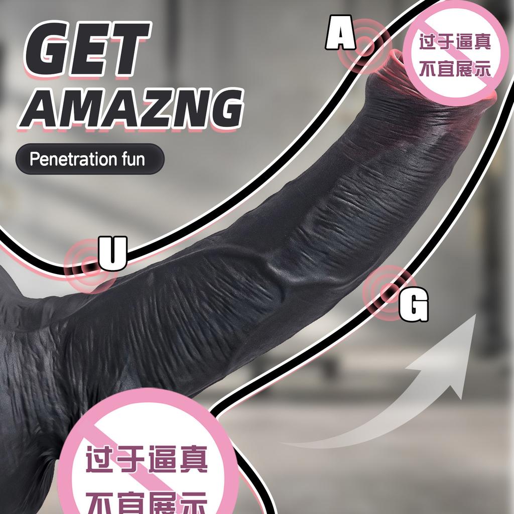 Simulated Dildo Female Dildo Soft Flesh Silicone Manual Dildo Toy Female Sex Toy