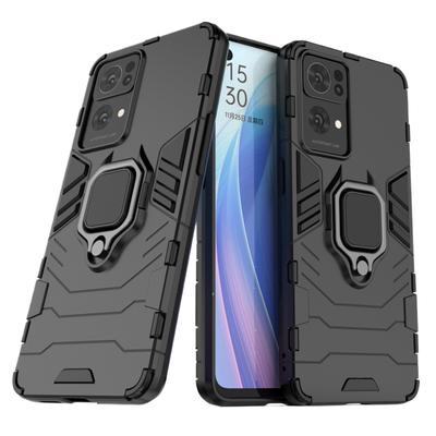 עבור OPPO Reno7 Reno 7 Pro גלובלי כיסוי אחורי נרתיק טלפון עמיד בפני זעזועים שריון נגד נפילות מחזיק טבעת מתכת הגנה מגנטית Funda Coque